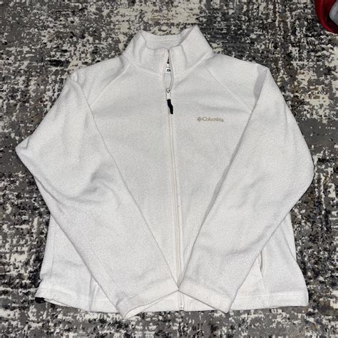 White Columbia Zip Up Size Xl Jackets Columbia Depop