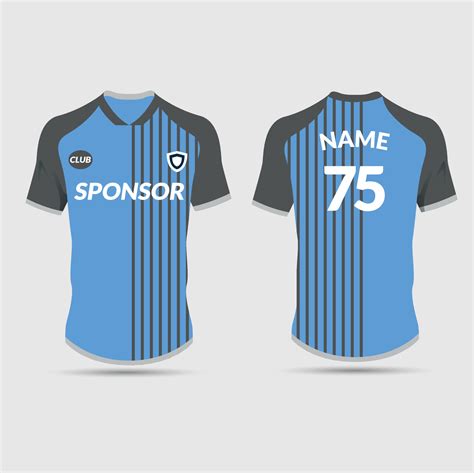 Football Jersey Design Template Corporate Design Soccer Club Uniform