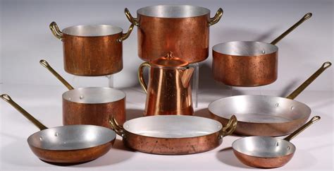 Sold Price: (9) COPPER POTS & PANS - September 3, 0120 10:00 AM EDT