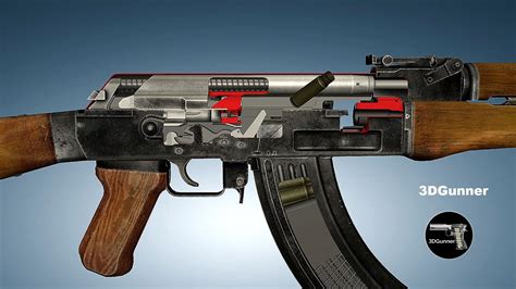 3d Animation How An Ak 47 Works Youtube