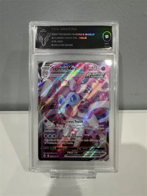 Pok Mon Evolving Skies Sylveon Vmax Full Art Holo Tcg