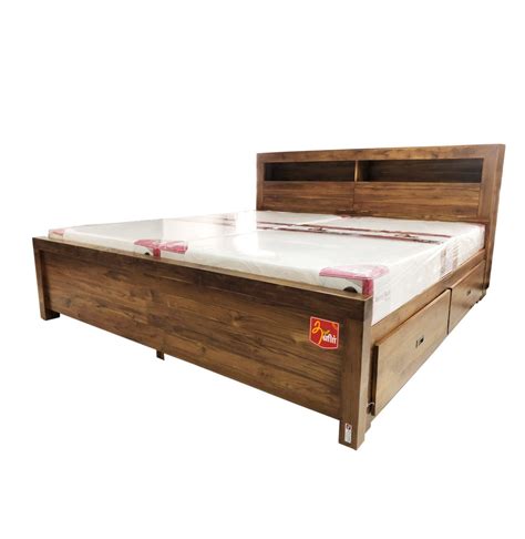 King Size Teak Wood Box Type Cot With Storage At Best Price In