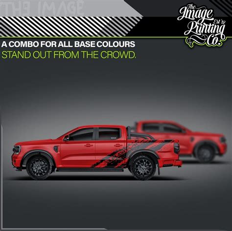 Ford Ranger Rear Worn Wild Trak Vinyl Decal Kit Custom Stickers All