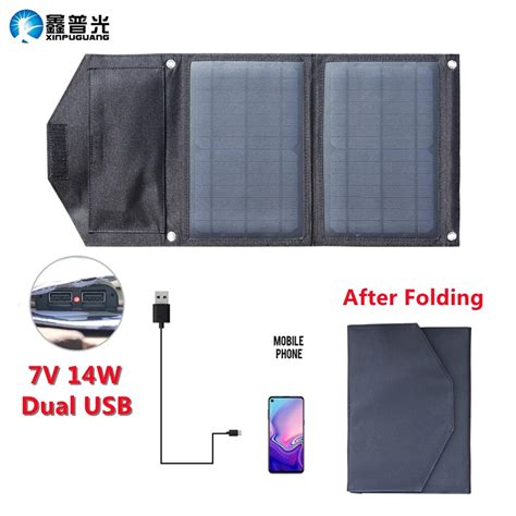 5v 14w Foldable Usb Solar Panel Charger For Phone Portable Waterproof Solar Cell Folding Outdoor