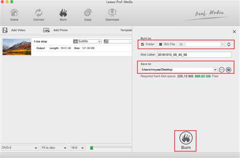 Como gravar M4V em DVD reproduzível no Mac Leawo Centro de Tutorial