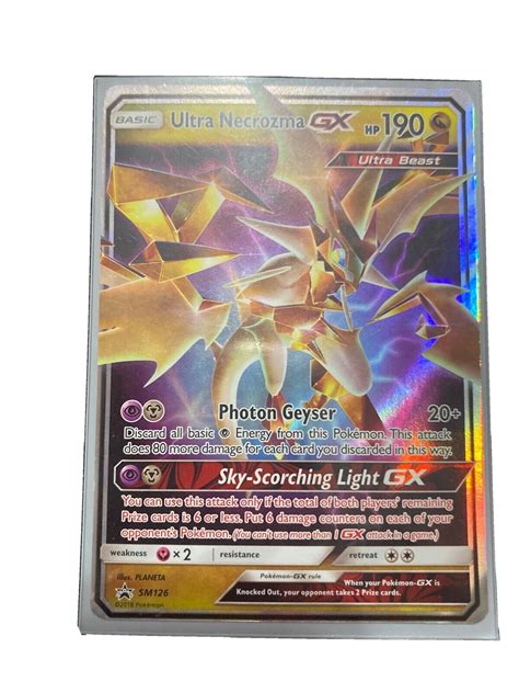 Mavin Pok Mon Tcg Ultra Necrozma Gx Sm Black Star Promo Sm Holo Promo