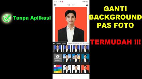 Cara Mengganti Background Pas Foto Tanpa Aplikasi Di Hp Youtube