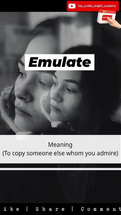 Daily English Word Emulate Meaning And Examples Shorts Youtube