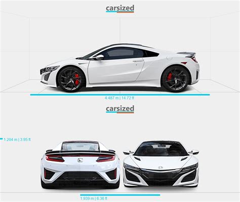 Honda Nsx Present Dimensions Side View