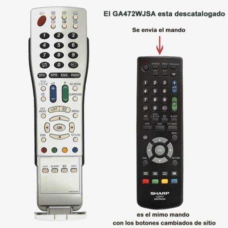 Mando De Tv Sharp Ga Wjsa Sustituido Ga Wjsa