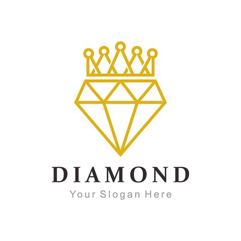 Diamond Crown Logo 9107975 Vector Art At Vecteezy