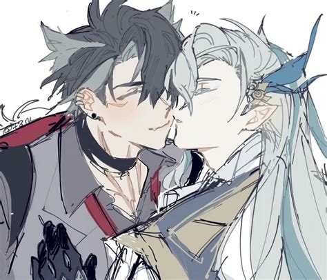 Pin by 𝕹𝖊𝖔𝖓 𝕬𝖓𝖌𝖊𝖑 on ɢᴇɴsʜɪɴ ɪᴍᴘᴀᴄᴛ Lgbt art Anime drawings boy Gay art