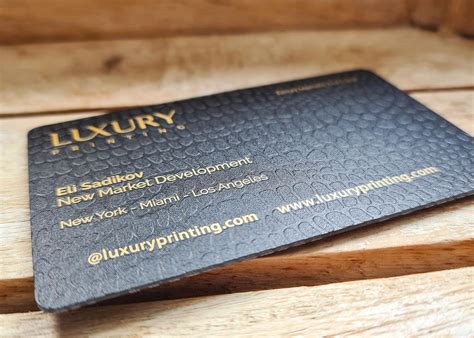 Epoxy Metallic Foil Cards Luxury Printing