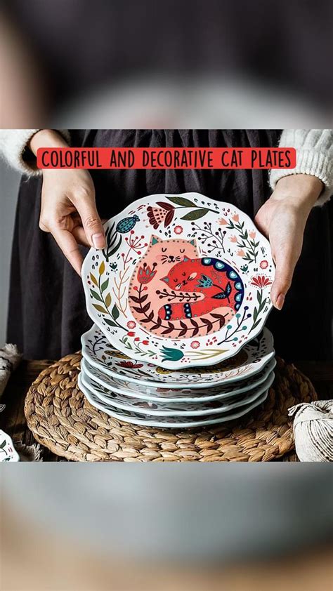 Colorful and Decorative Cat Plates | Decorative bowls and plates, Plates on wall, Elegant dining