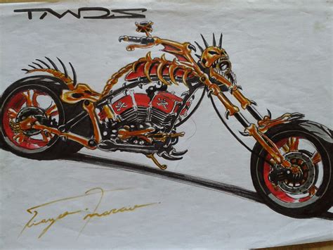 Dom Da Arte Moto Harley Davidson Caveira