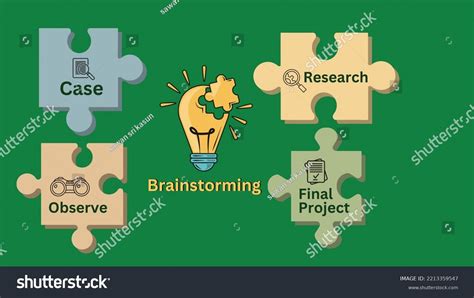 Editable Illustrated Brainstorming Mind Map Template Stock Vector ...