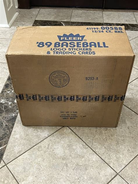 1989 Fleer Cello Baseball Factory Sealed Case 12 Wax Box Bill Ripken FF