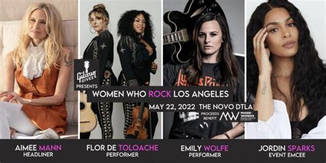 Four Time Grammy Winner Aimee Mann Headlines 5th Annual Women Who Rock