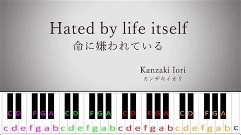 Hated By Life Itself by Hatsune Miku and Kanade ~ Piano Letter Notes