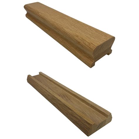 Oak Low Profile Handrail And Baserail 35mm Shaw Stairs Ltd Oak Handrail