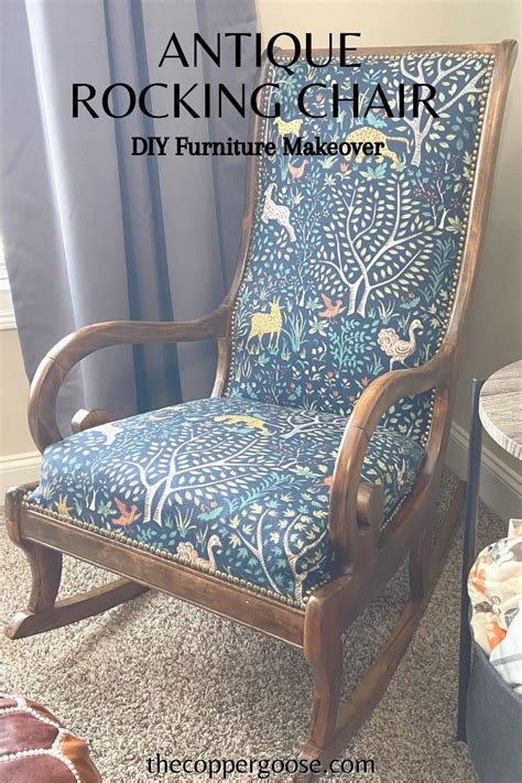 How To Reupholster A Rocking Chair In 2023 Rocking Chair Makeover Antique Rocking Chairs Diy