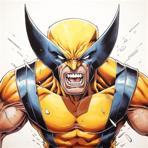 Premium Ai Image Whimsical And Youthful Wolverine With Adamantium