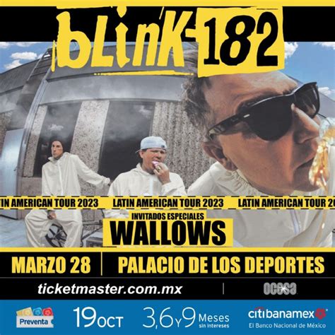 Blink 182 En El Palacio De Los Deportes 2023 Precio De Boletos Y