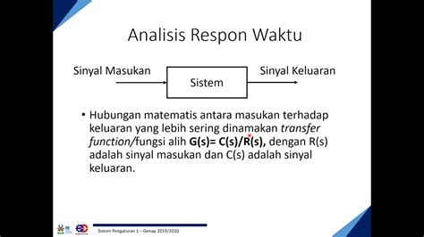 Bab 4 Respon Steady State Dan Kondisi Transien 1 Karakteristik Sistem