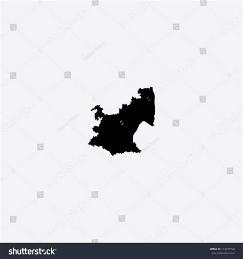 Map Of Mpumalanga South Africa Vector Royalty Free Stock Vector