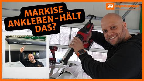 Thule Omnistor Markise Am Hobby Wohnwagen Festkleben Montage