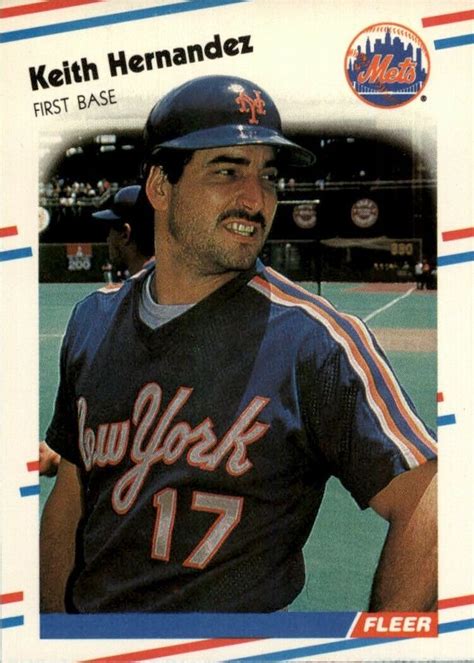 Keith Hernandez 1988 Fleer Series Card 136 Keith Hernandez