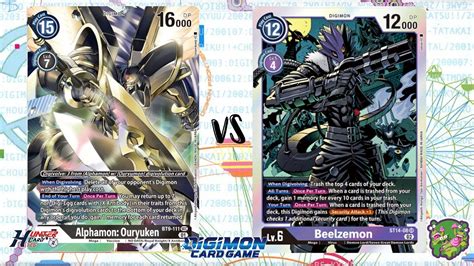 Digimon Tcg Local Match Alphamon Black Vs Beelzemon Purple