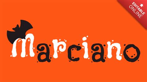 Marciano Happy Halloween Font Generador De Efectos De Texto