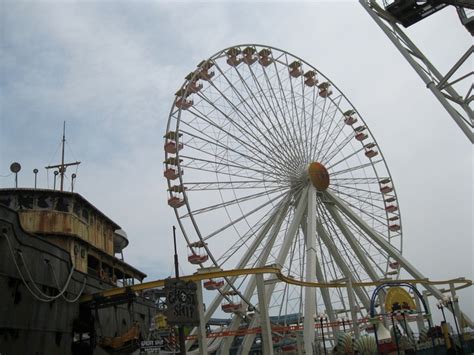 The Giant Wheel On The Mariner S Landing Pier At Morey S Piers