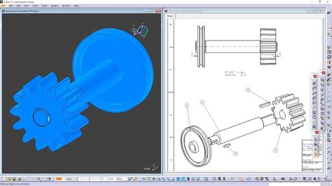 Catia V5 6r2017 Transmission Assembly Drawing Youtube