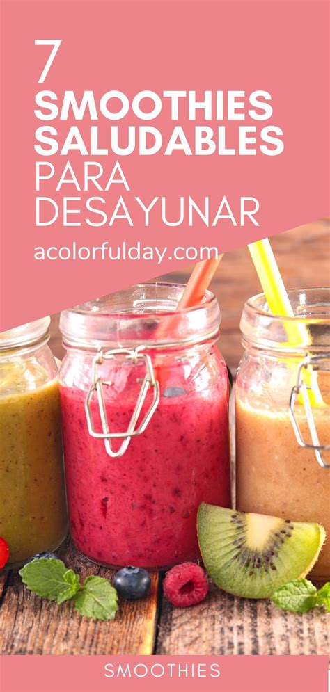 Smoothies Saludables Que Funcionan Muy Bien Como Desayunos Smoothies