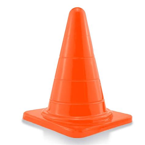 Plug Anal Gigante Flexível Formato de Cone Reto P 20cm x 10cm Laranja