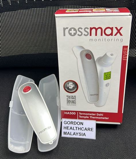 Rossmax Non Contact Temple Digital Infrared Thermometer Model Ha500 Ha