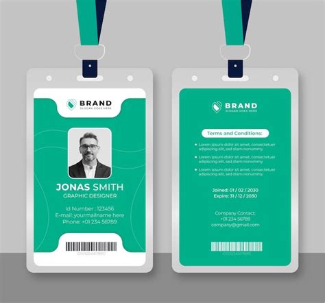 Premium Vector Modern And Clean Office Id Card Template And Corporate