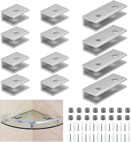 Rechciga St Ck Glasklammern Aluminiumlegierung Glas Halterung