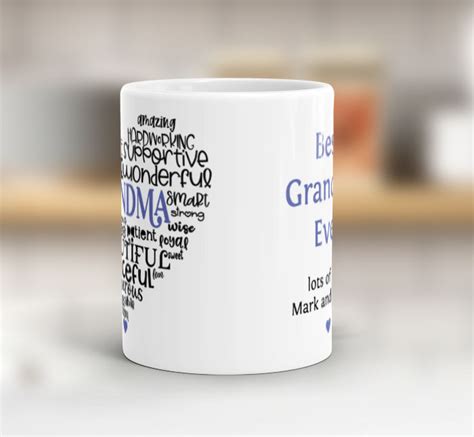 Personalised Best Grandma Ever Mug Personalise Online With Fast