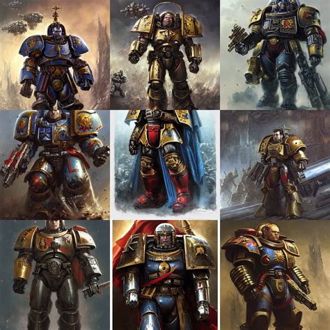 Henry Cavill As A Space Marine Primarch Warhammer Stable Diffusion