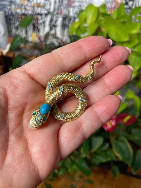 Vintage Egyptian Snake Gem