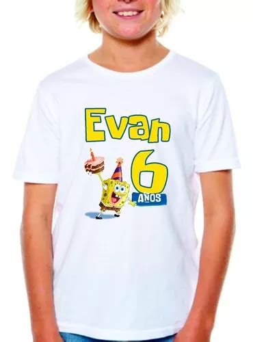 Playera Personalizada Bob Esponja Cumplea Os