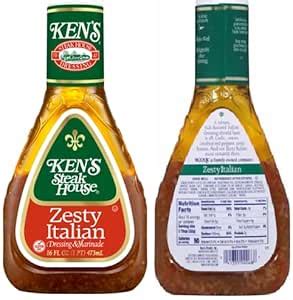 amazoncom zesty italian salad dressing  marinade  bottles