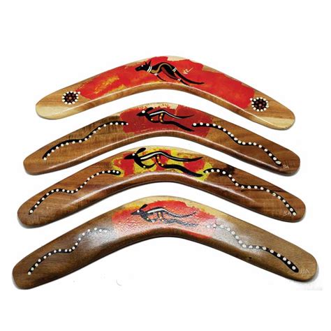 Hand Painted Animal 16 Inch Boomerang Memories Of Australia