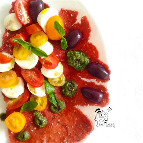 Poes A Culinaria Sabores De Nati Ensalada Caprese Con Pesto Y