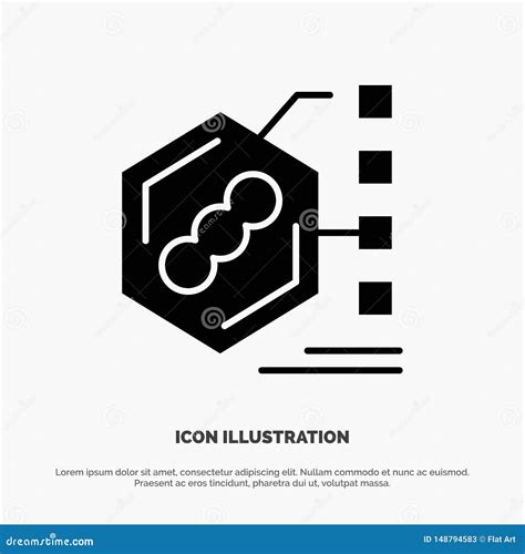 Bacteria Biochemical Examination Form Life Solid Icon Infographics