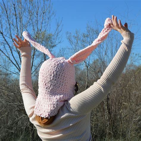 Bunny Ear Balaclava Etsy