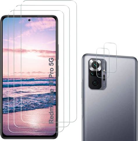 Verre Trempé Redmi Note 10 Pro 5G Film Protection écran 3 Verre Trempé